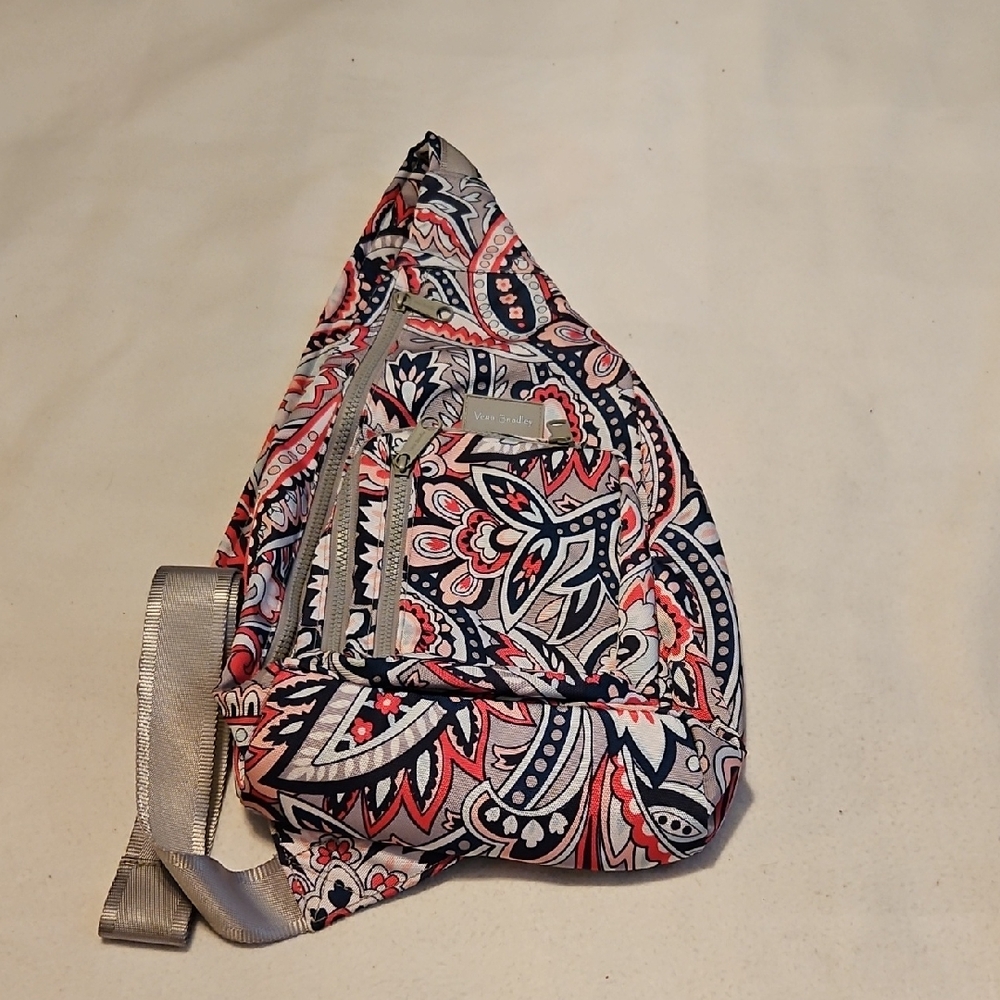 Vera Bradley Reactive Sling Backpack In Gramercy Paisley
